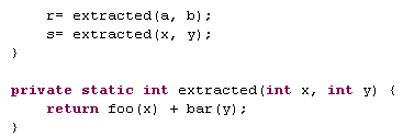 Extract Method Wizard