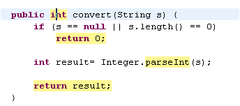 Method with highlighted exit points